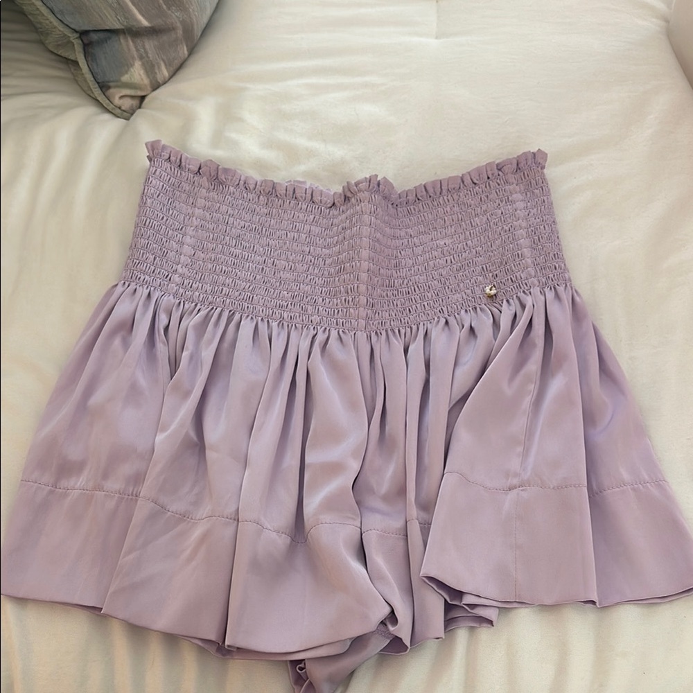 Lavender Smocked Women's Shorts